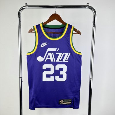 NBA 23 Markkanen Utah Jazz Maillot Retro Violet